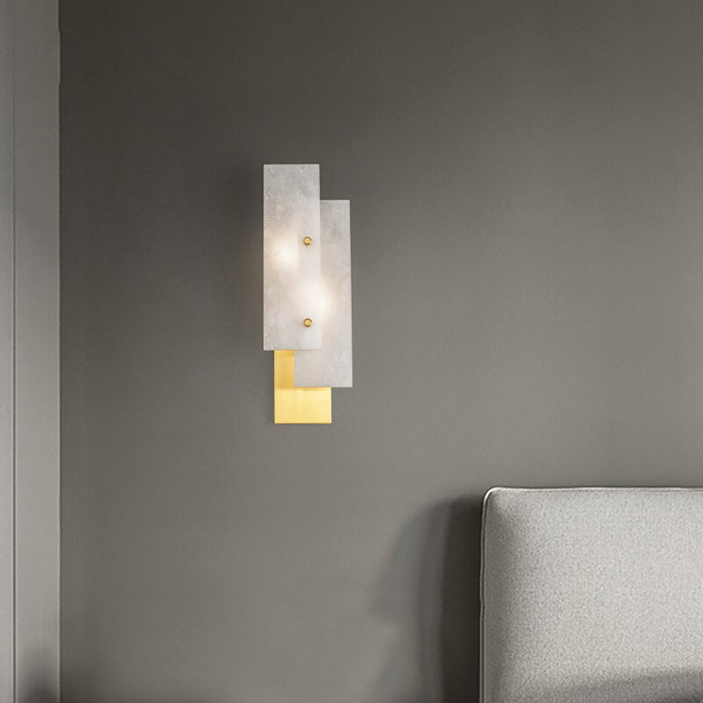 Splice Alabaster Wall Sconce