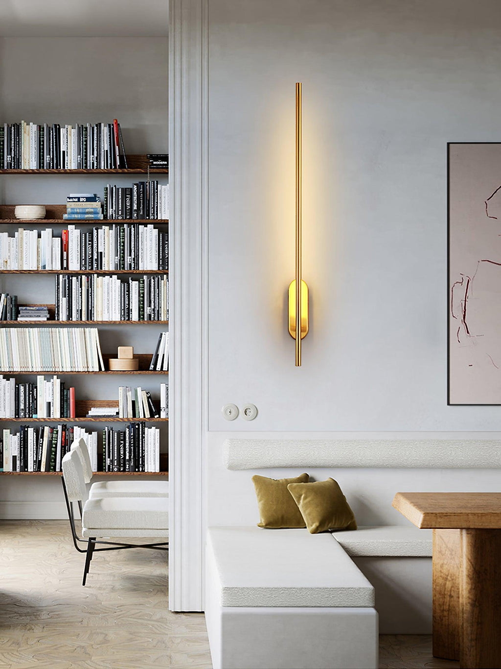 Linnen Rod Plug-in Wall Sconce
