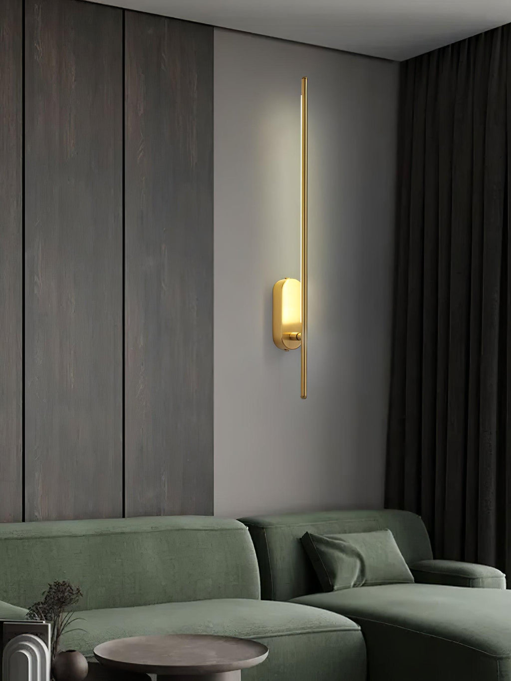 Linnen Rod Plug-in Wall Sconce