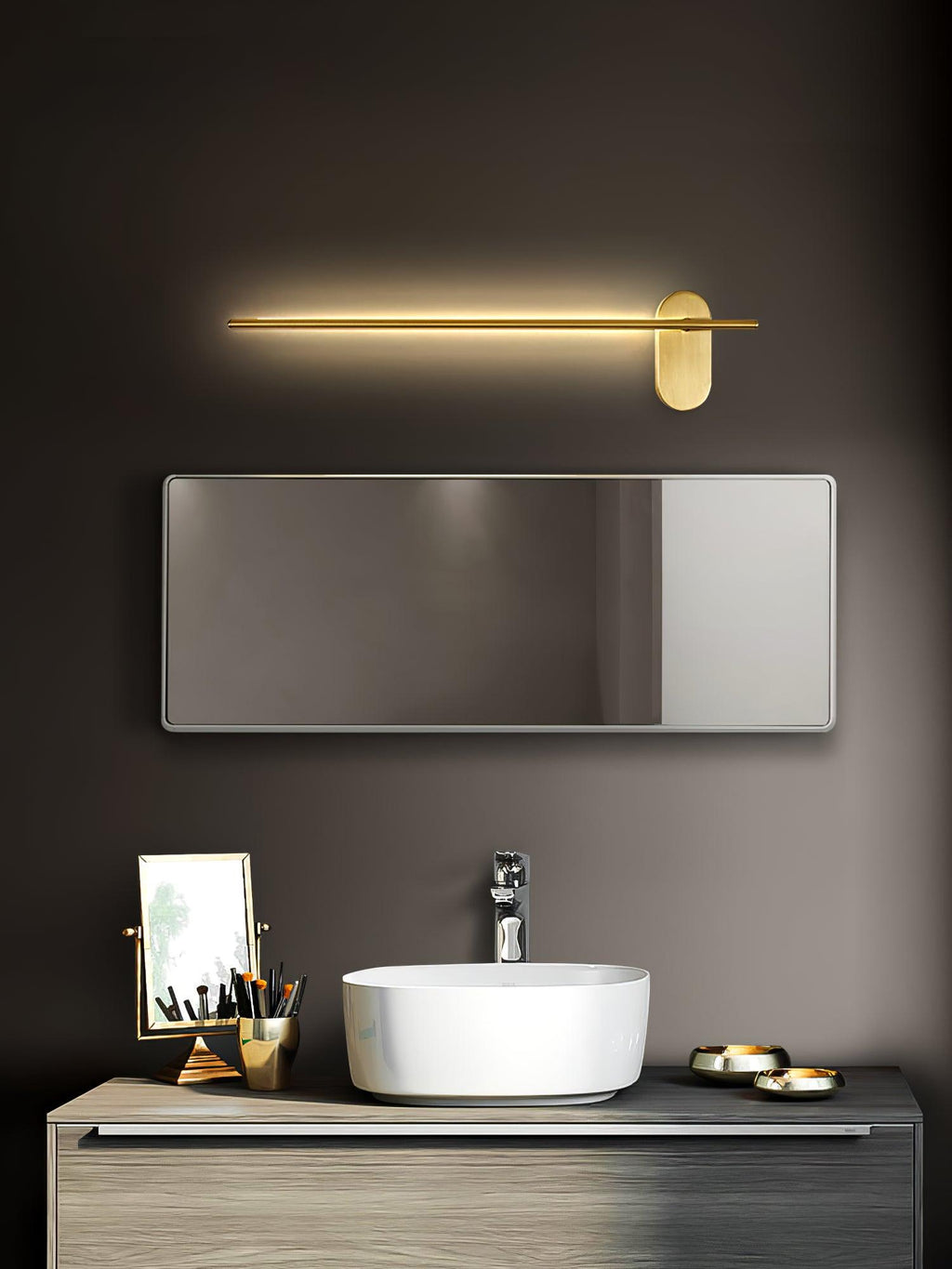 Linnen Rod Wall Sconce