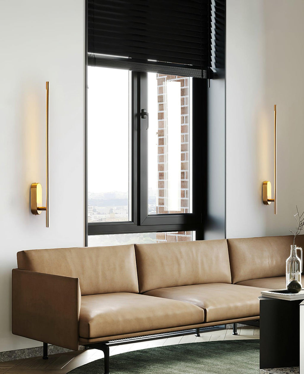 Linnen Rod Plug-in Wall Sconce