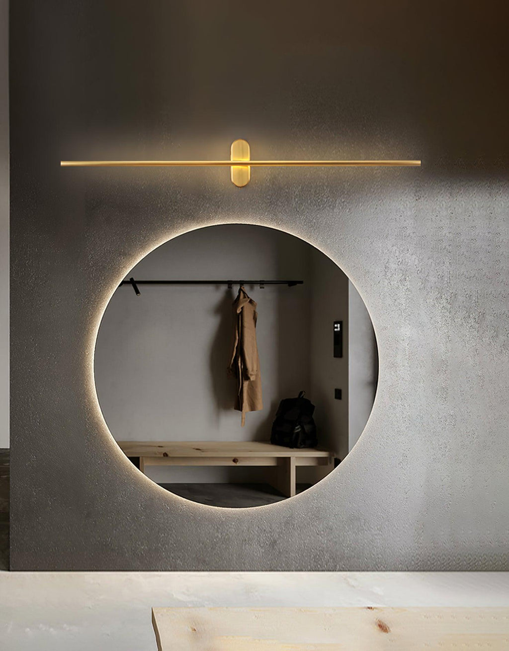 Linnen Rod Plug-in Wall Sconce