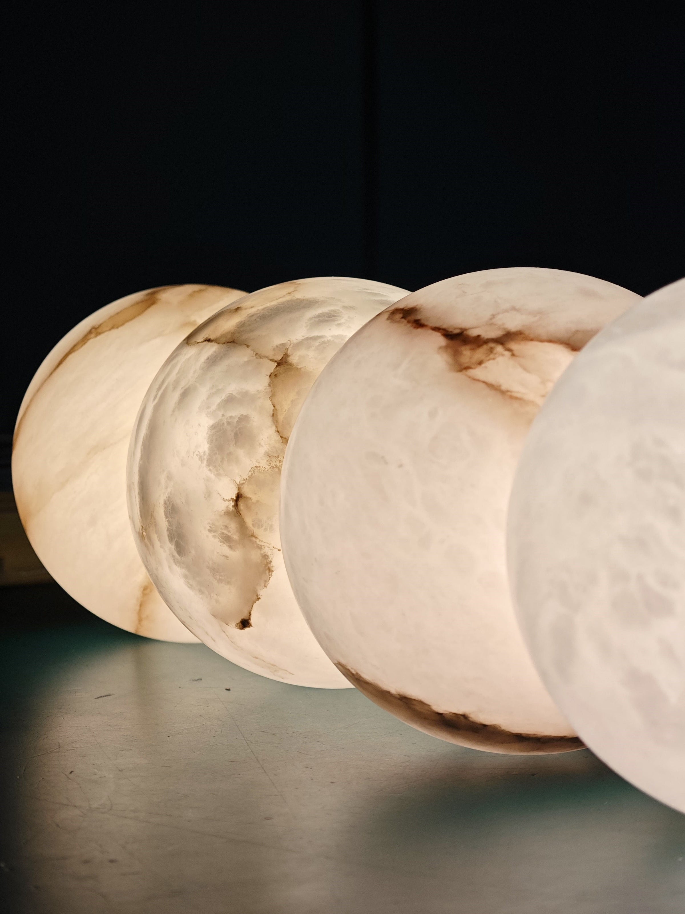 String of Pearls Alabaster Pendant Lamp