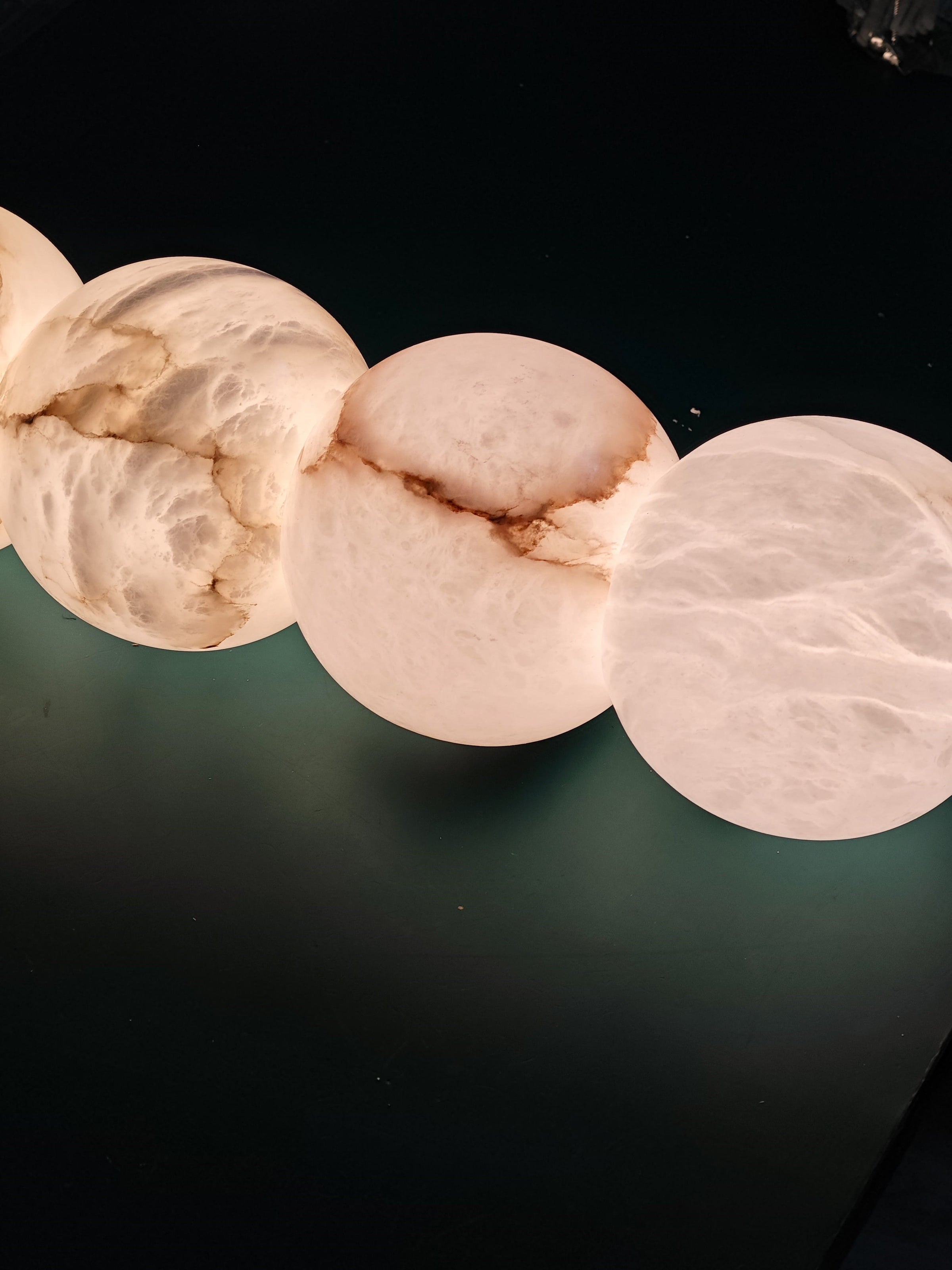 String of Pearls Alabaster Pendant Lamp