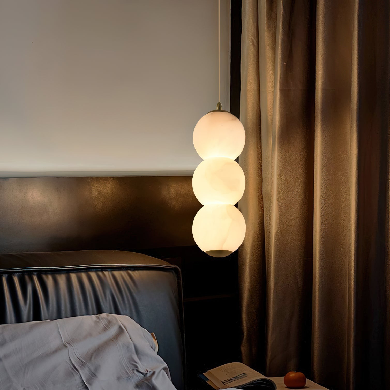 String of Pearls Alabaster Pendant Lamp