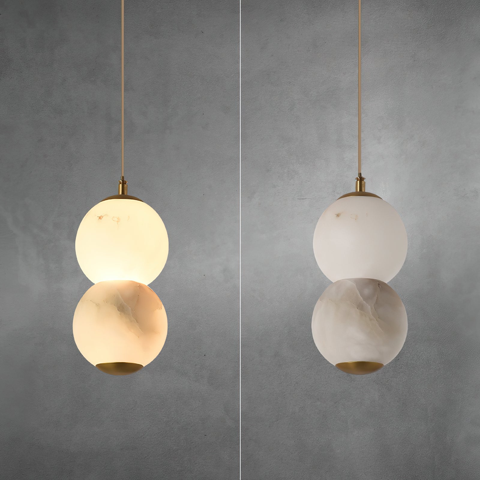 String of Pearls Alabaster Pendant Lamp