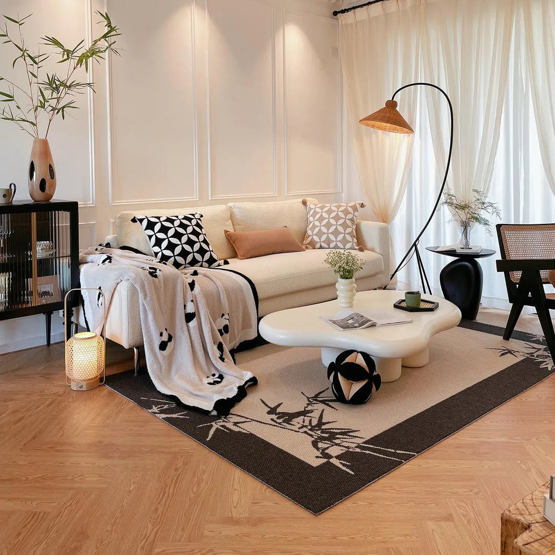 Swan Woven Floor Lamp
