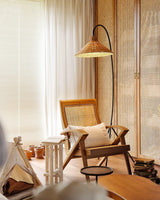 Swan Woven Floor Lamp