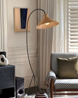 Swan Woven Floor Lamp