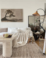 Swan Woven Floor Lamp