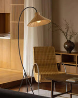 Swan Woven Floor Lamp