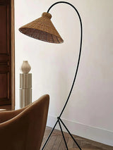 Swan Woven Floor Lamp