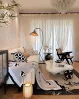 Swan Woven Floor Lamp