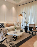 Swan Woven Floor Lamp