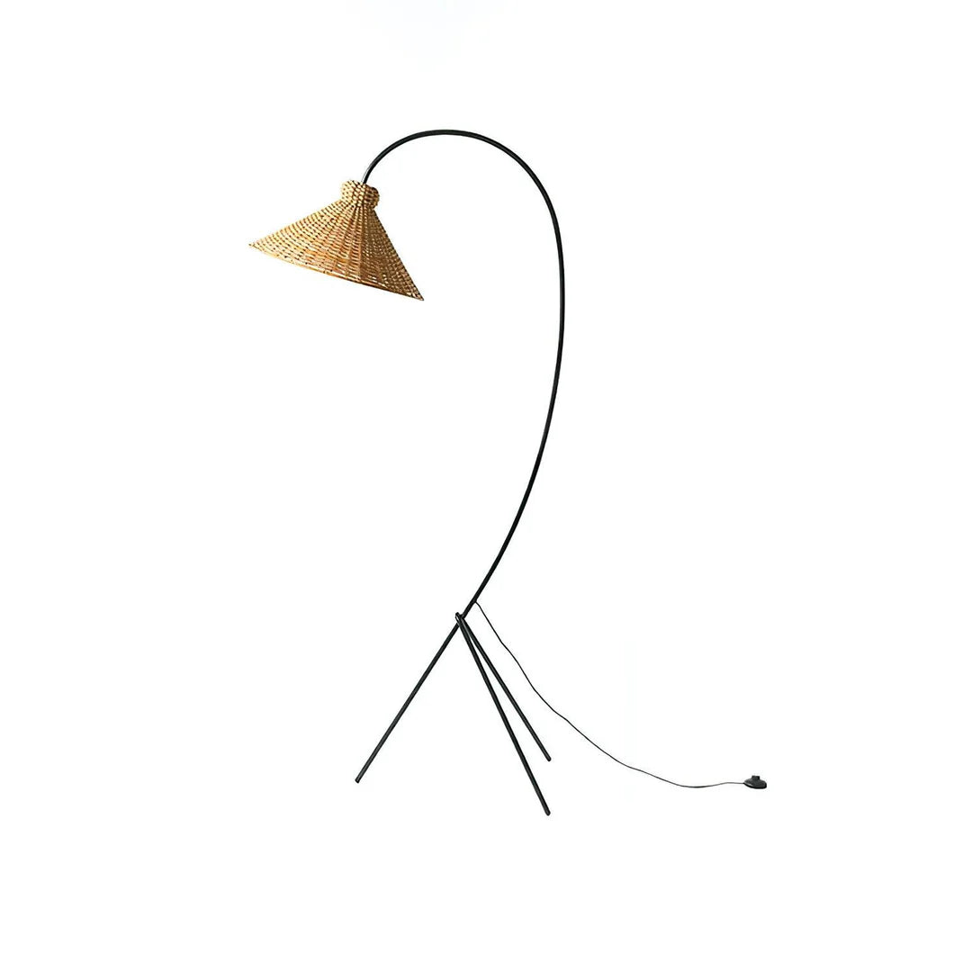 Swan Woven Floor Lamp