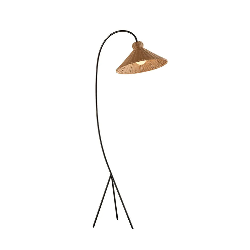 Swan Woven Floor Lamp