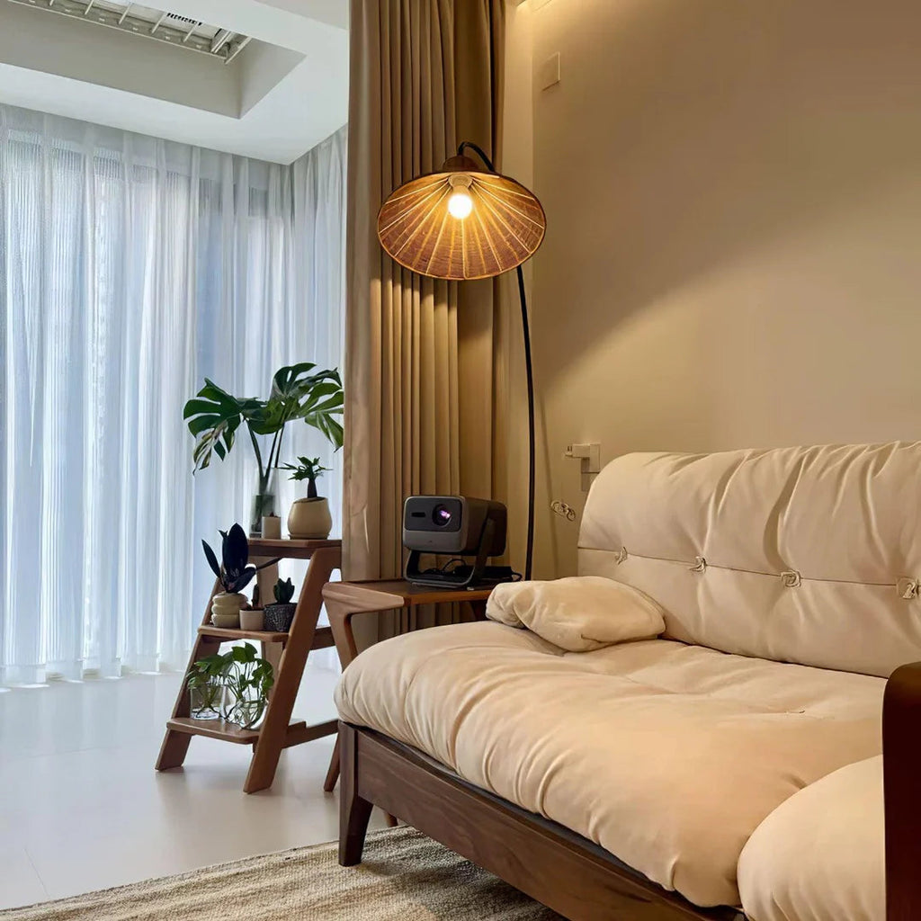 Swan Woven Floor Lamp