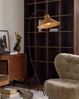 Swan Woven Floor Lamp