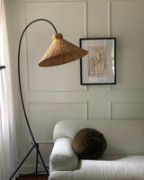 Swan Woven Floor Lamp