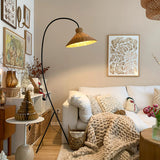 Swan Woven Floor Lamp