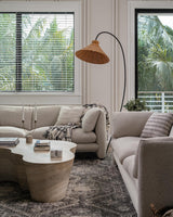 Swan Woven Floor Lamp