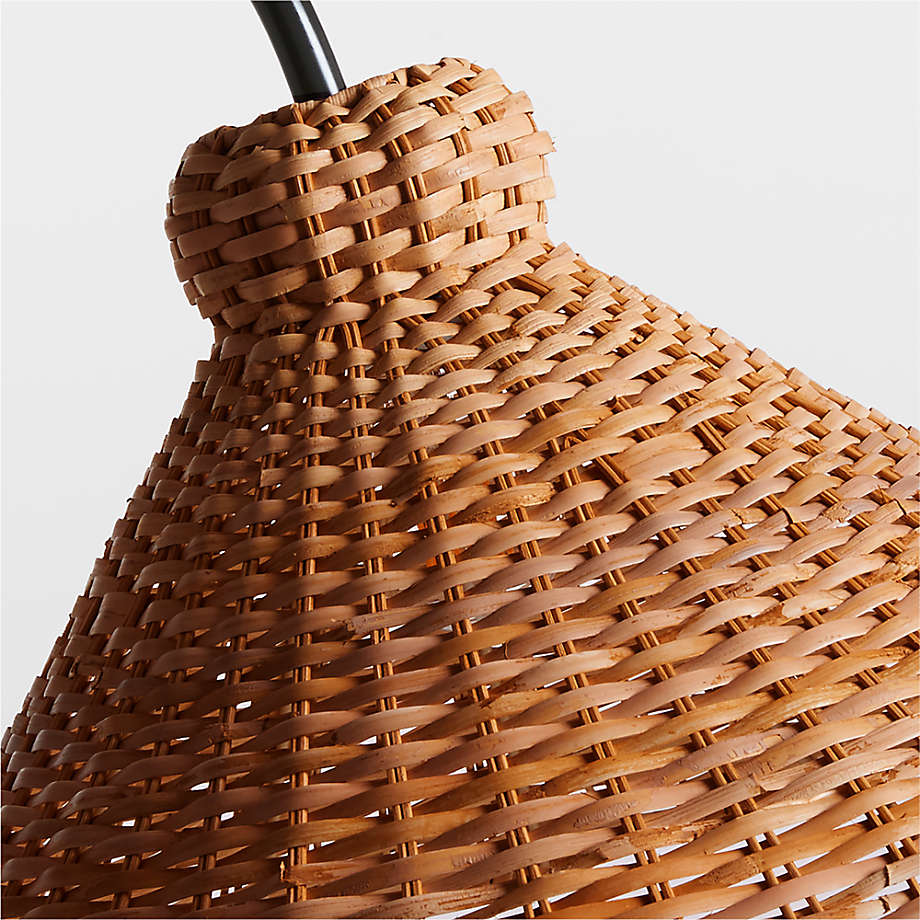 Swan Woven Floor Lamp