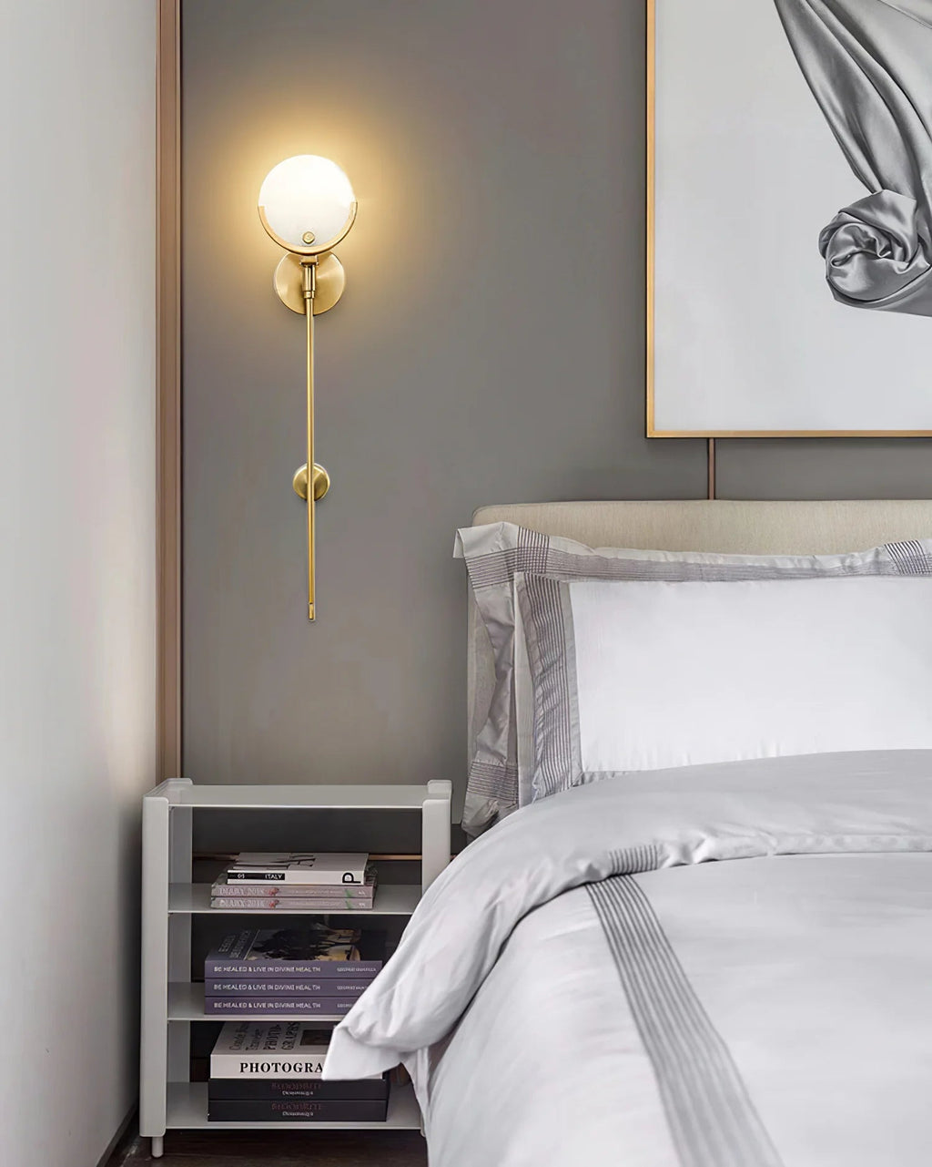 Tail Alabaster Wall Sconce