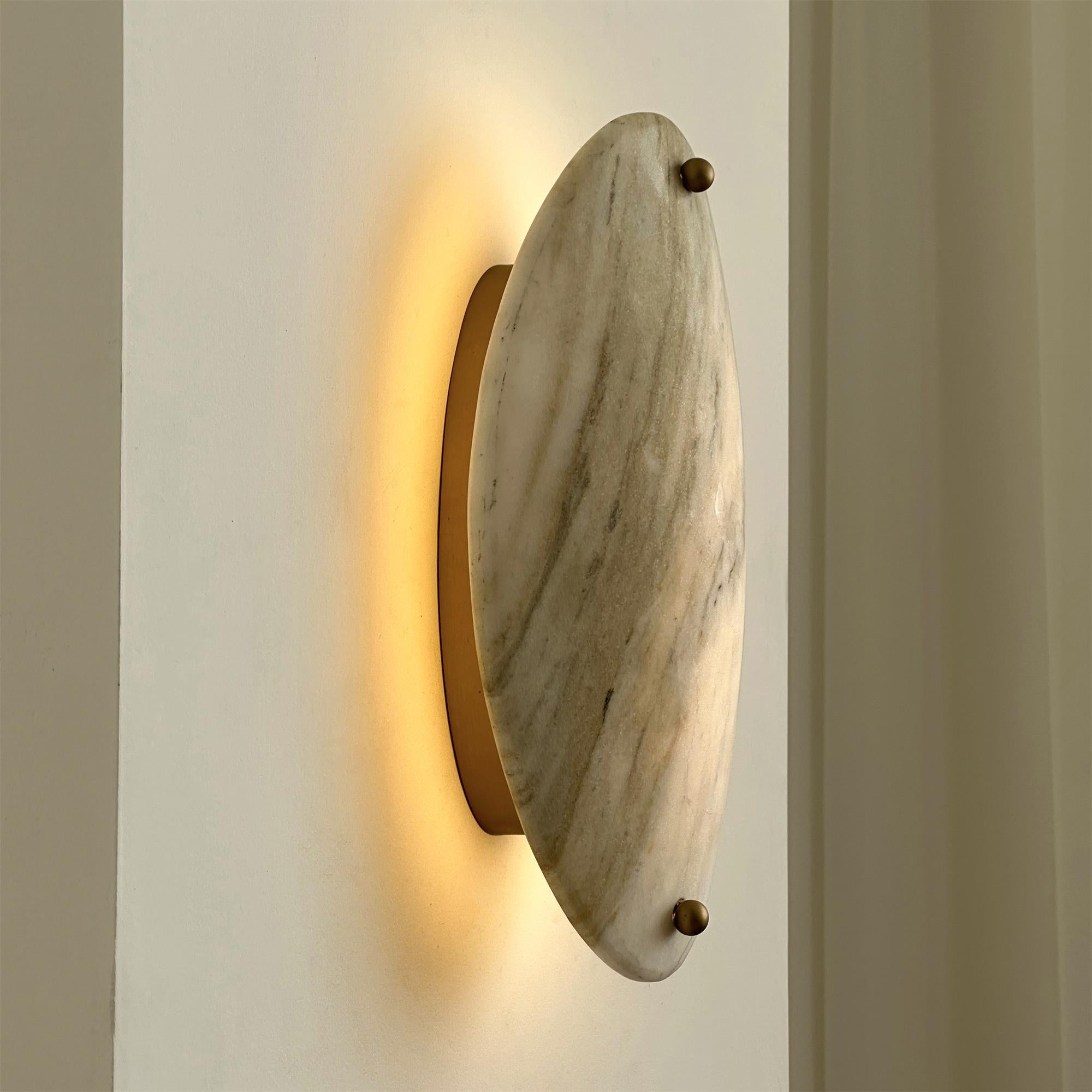 Tan Onyx Sconce