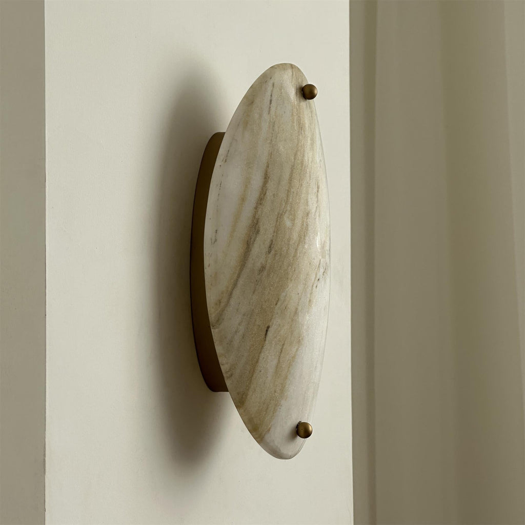 Tan Onyx Sconce
