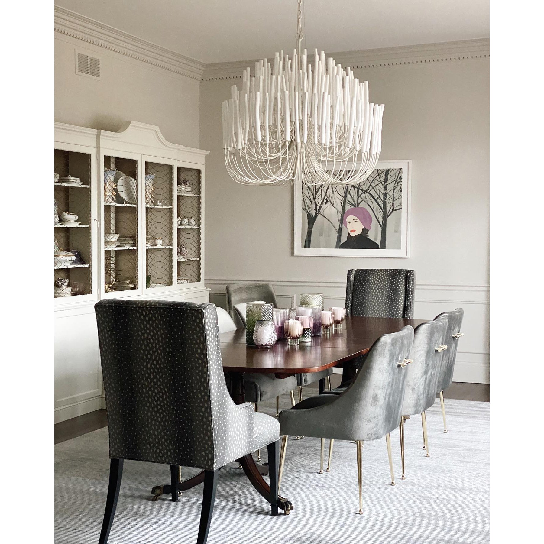 StainedWood Forest Chandelier