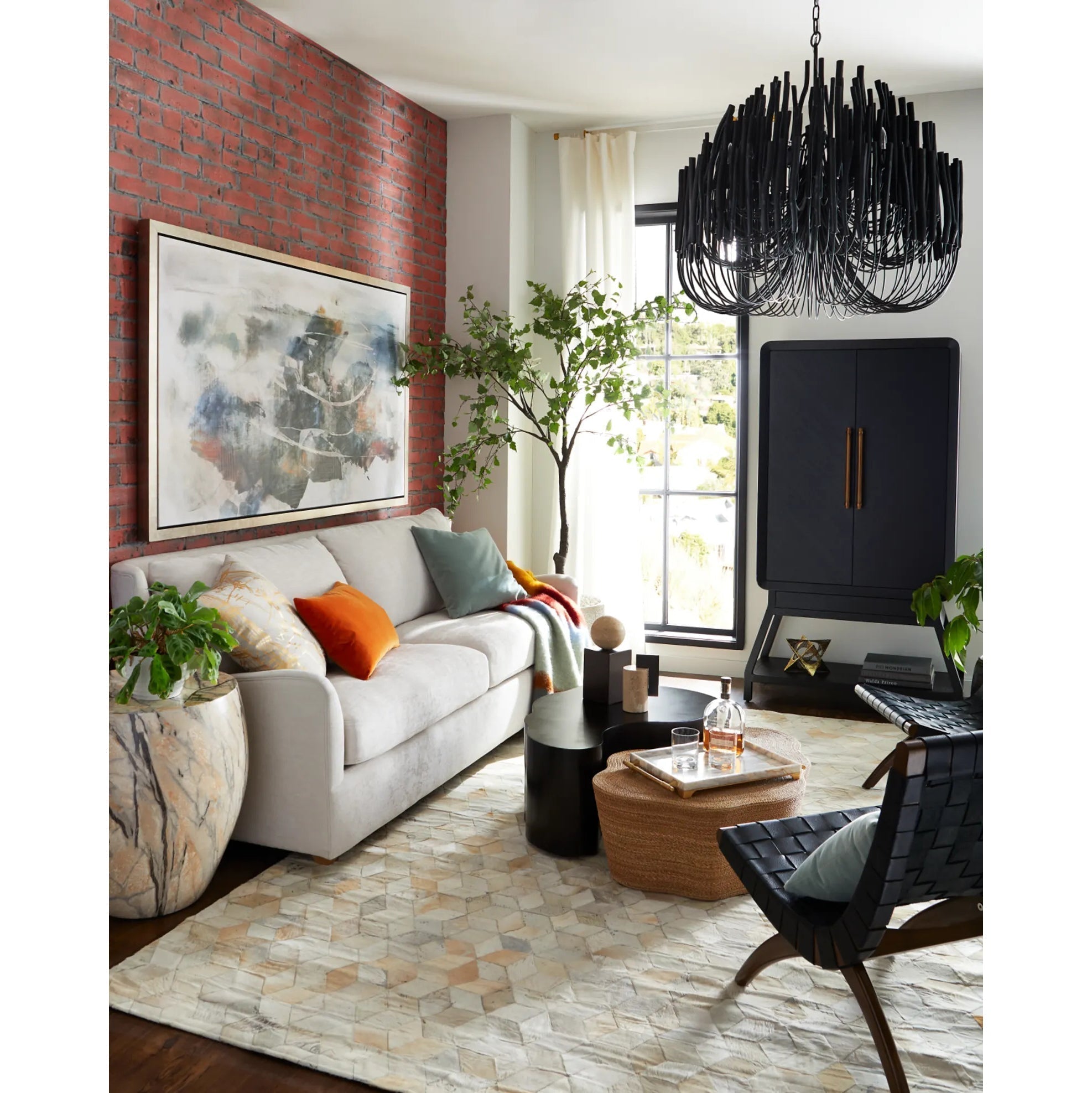 StainedWood Forest Chandelier