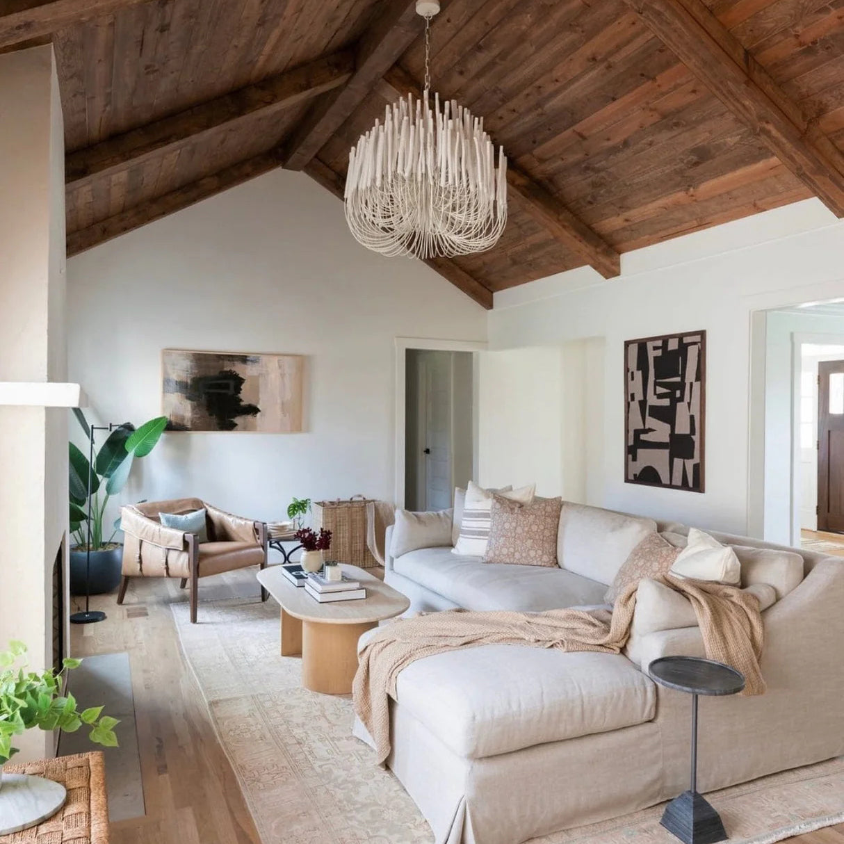 StainedWood Forest Chandelier
