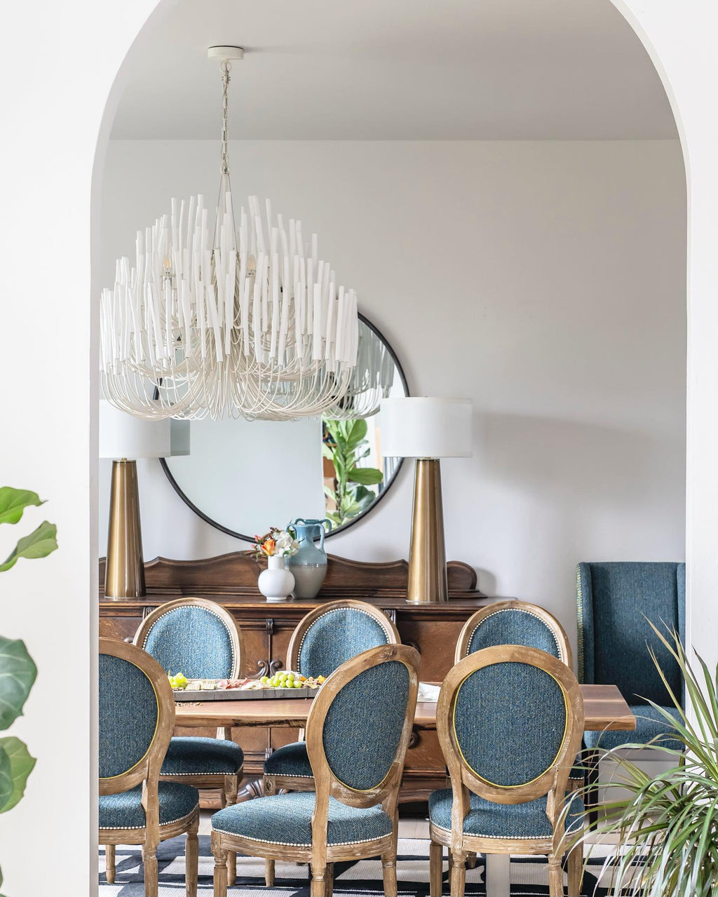 StainedWood Forest Chandelier
