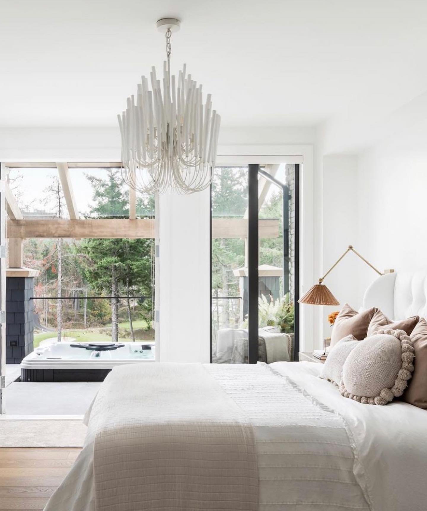 StainedWood Forest Chandelier
