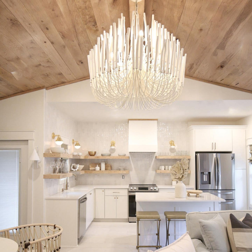 StainedWood Forest Chandelier