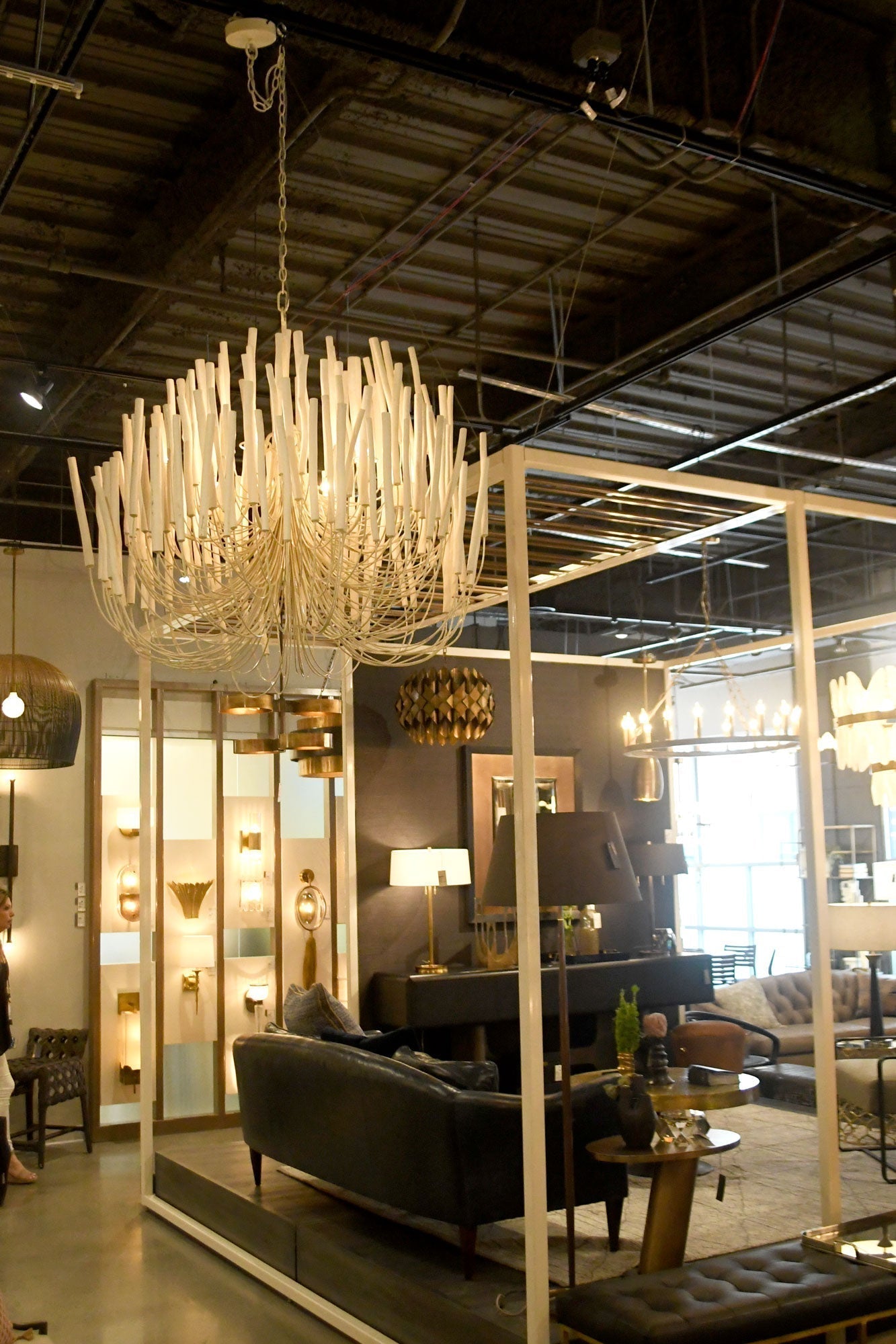 StainedWood Forest Chandelier
