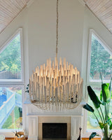 StainedWood Forest Chandelier