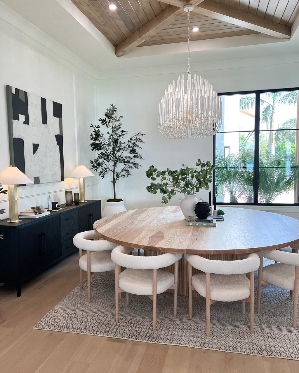 StainedWood Forest Chandelier