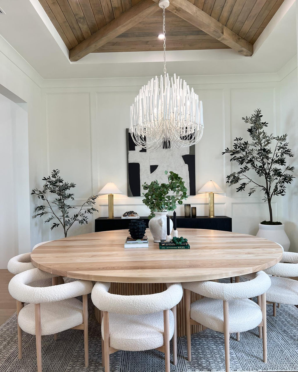 StainedWood Forest Chandelier