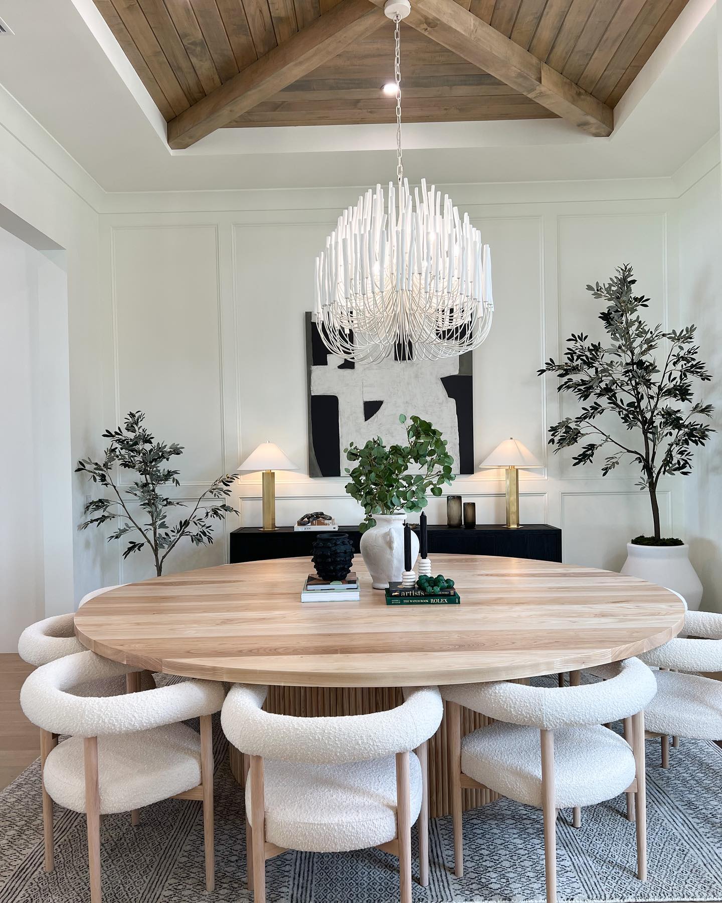 StainedWood Forest Chandelier