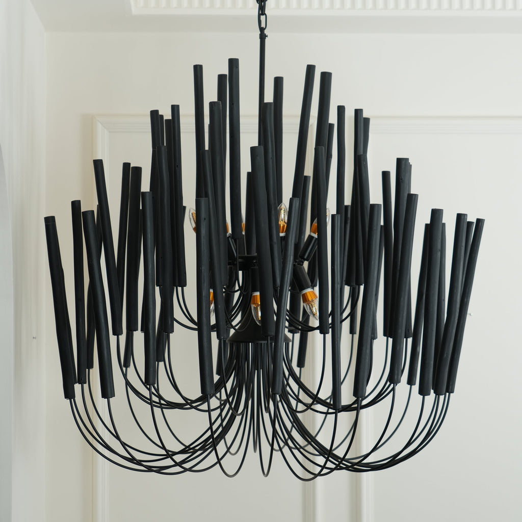 StainedWood Forest Chandelier