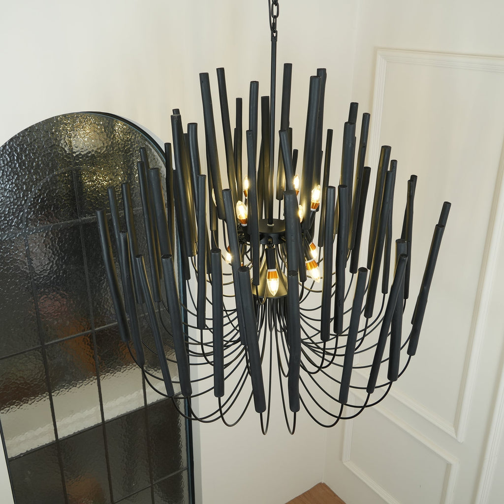StainedWood Forest Chandelier
