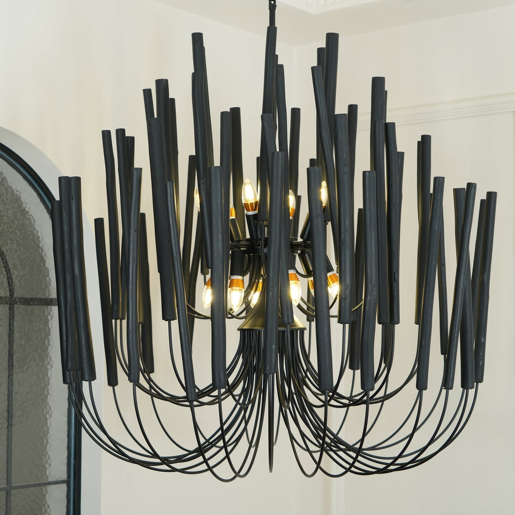 StainedWood Forest Chandelier