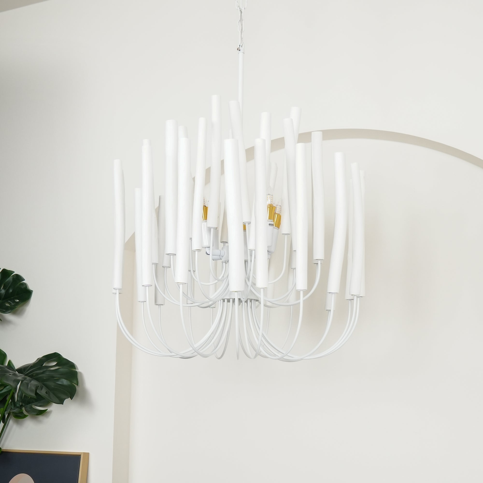 StainedWood Forest Chandelier