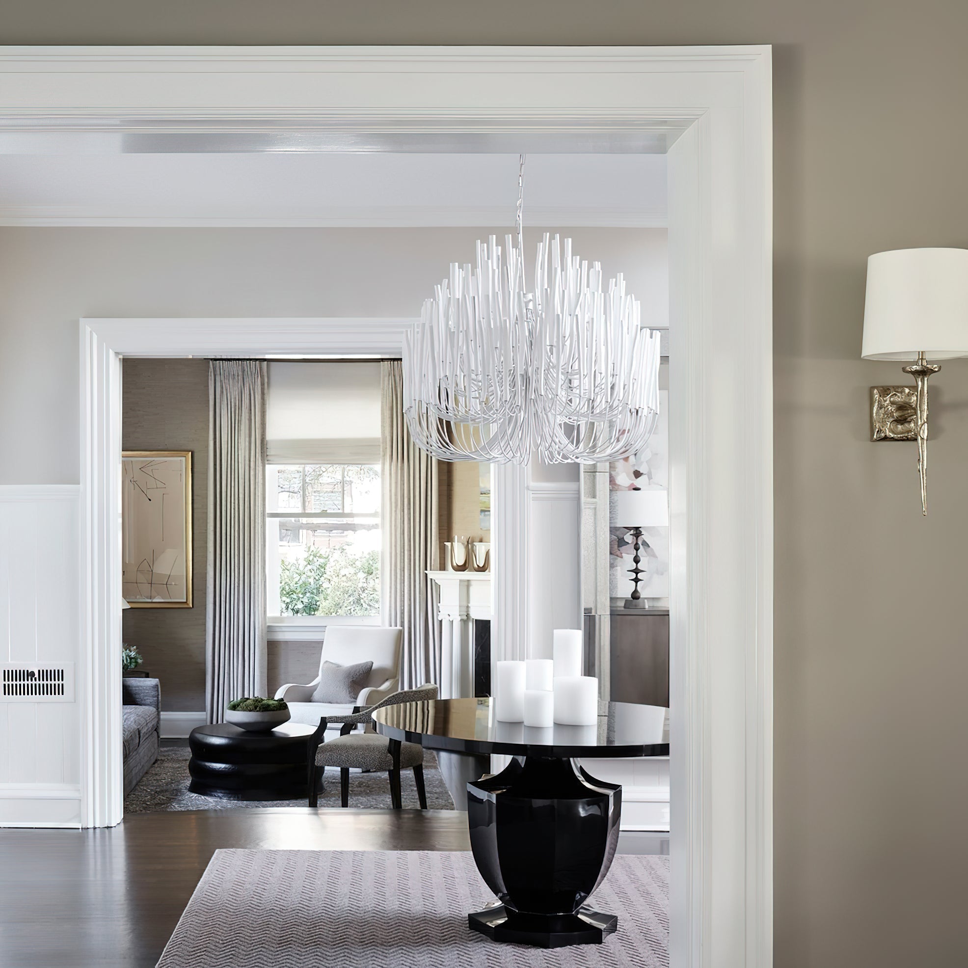 StainedWood Forest Chandelier
