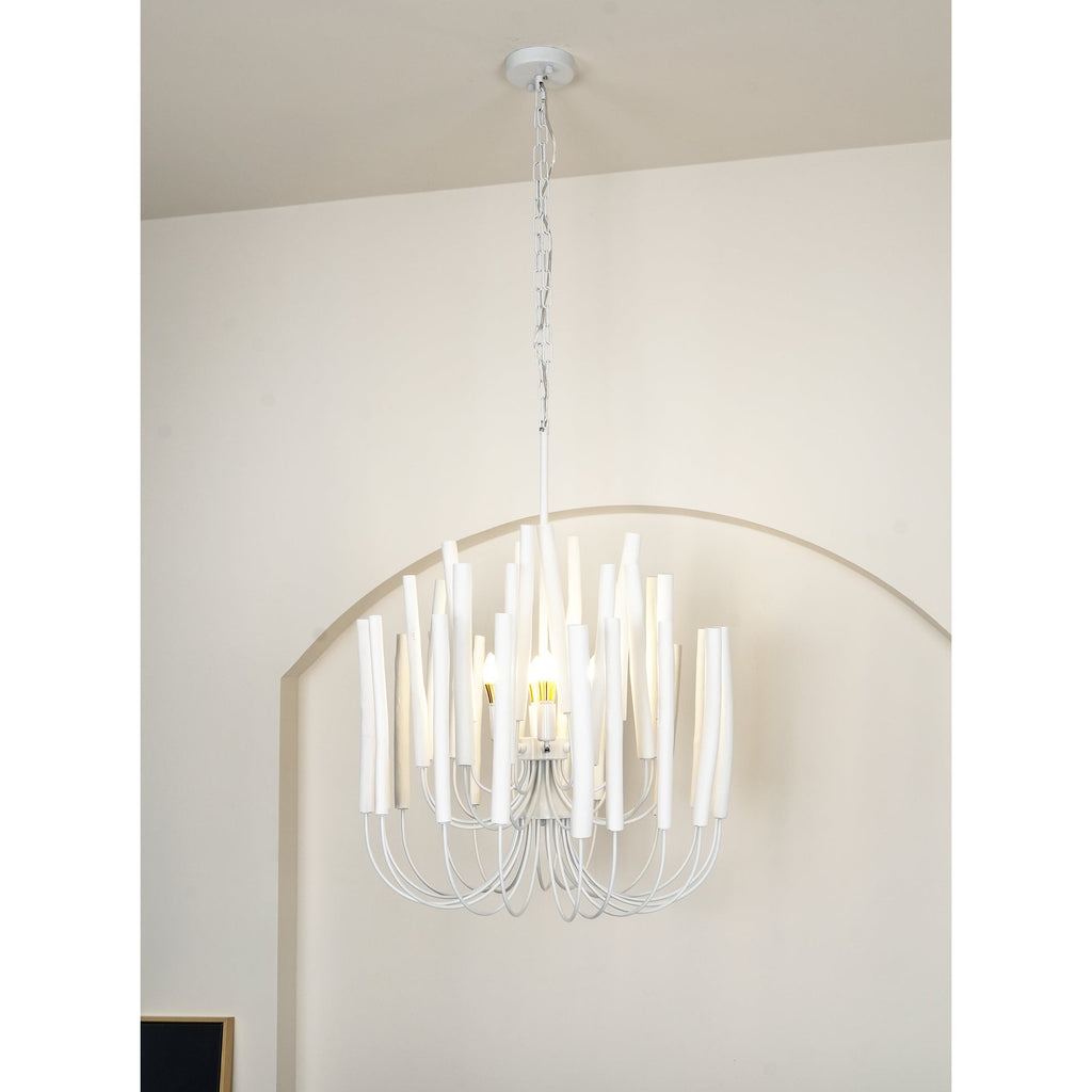 StainedWood Forest Chandelier