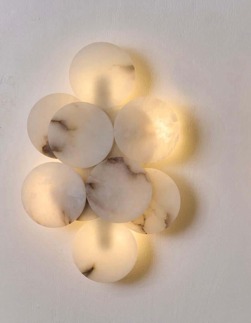 Tiles Alabaster Sconce