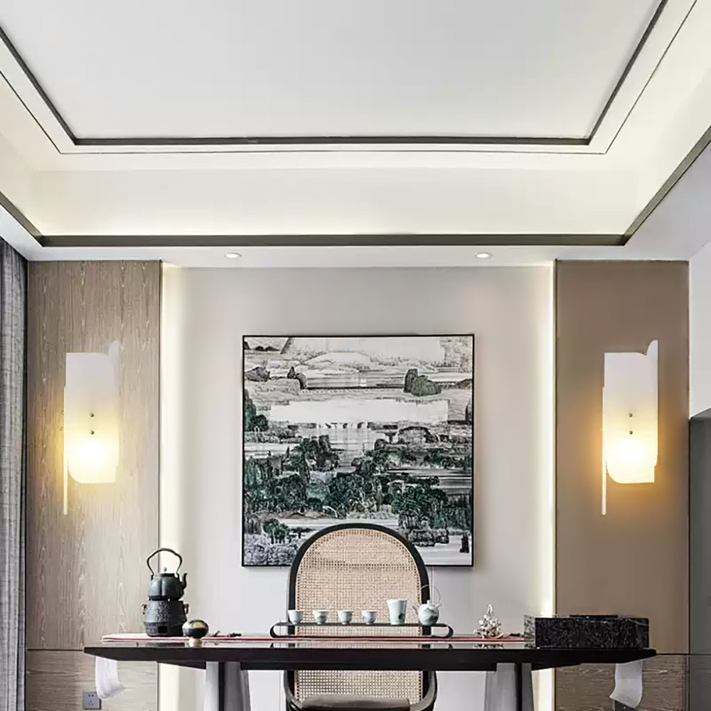 Velva Alabaster Wall Sconce