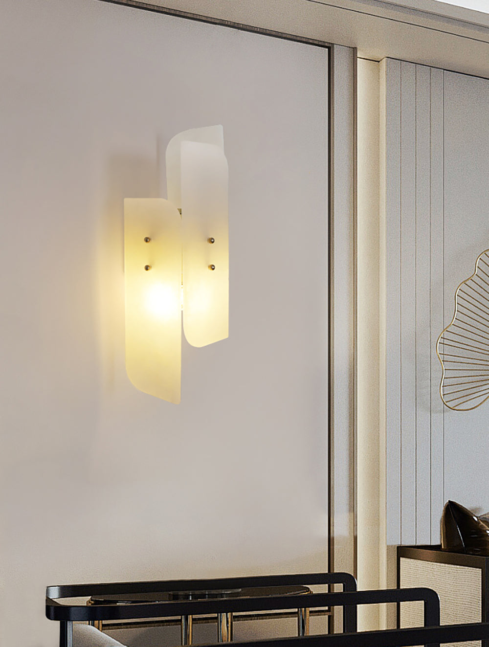 Velva Alabaster Wall Sconce