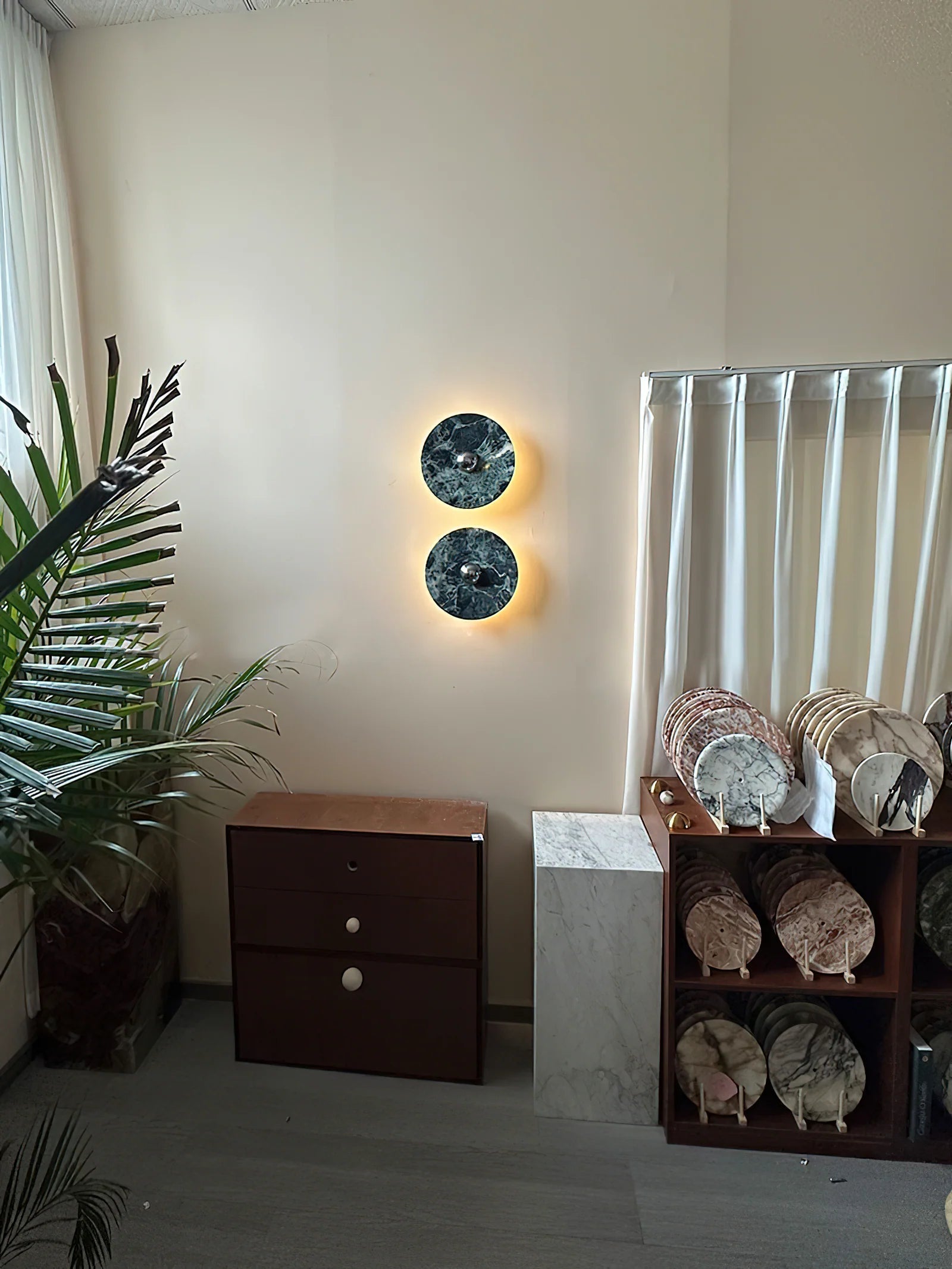 Verde Alpi Marble Sconce